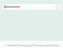 Tablet Screenshot of doctorpracticefinancing.com